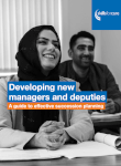 Developing new managers and deputies guide